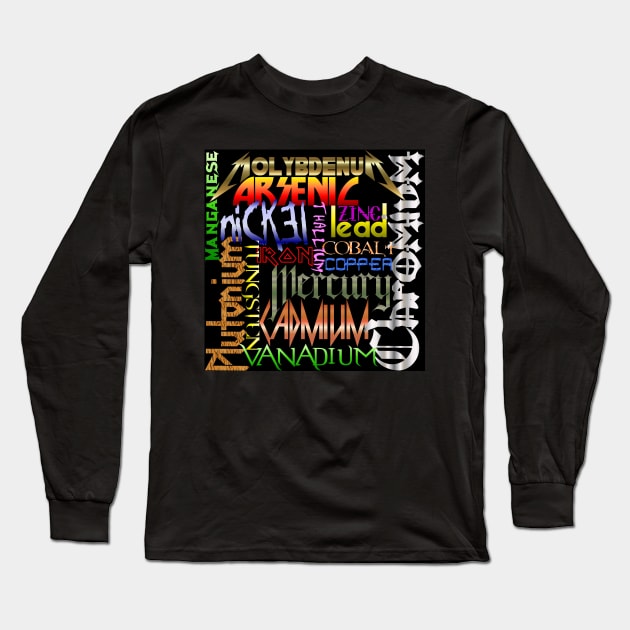 Heavy Metals Long Sleeve T-Shirt by implexity